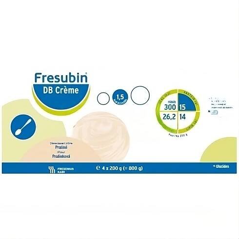 FRESUBIN DB CREME PŘÍCHUŤ PRALINKOVÁ perorální roztok 4X200G - II. jakost