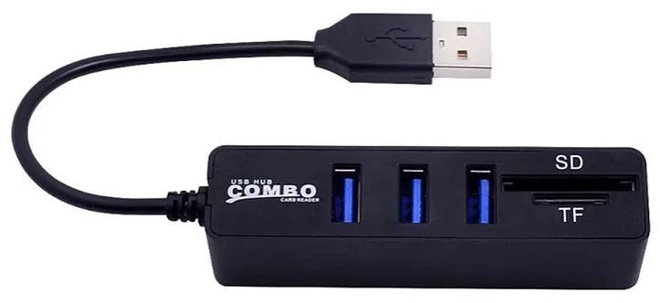 Mini USB Hub 3.0 čtečkou karet TF SD 3x USB port | Aukro