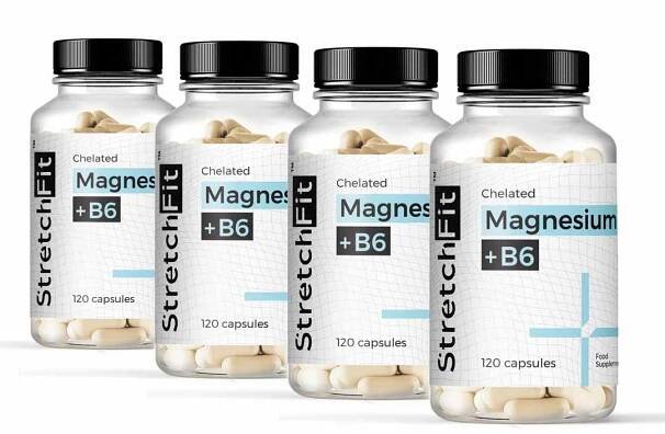 Magnesium Chelát + B6 - StretchFit™ 120 kapslí