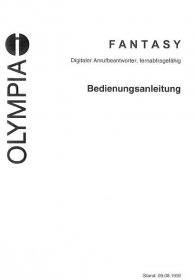 Manuál Olympia Fantasy návod (23 stránek)