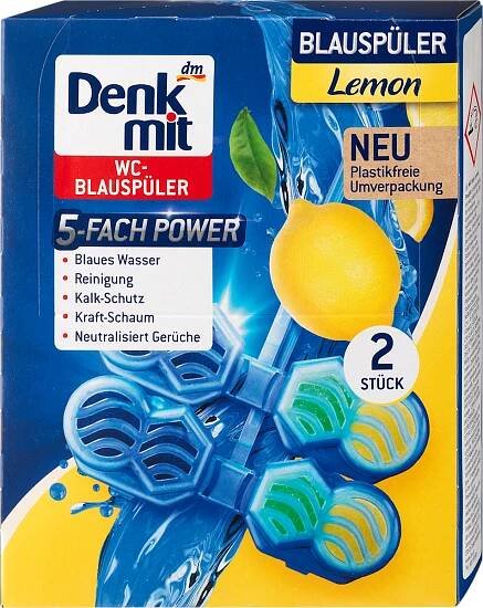 Denkmit WC blok Lemon 2x48 g, 2 ks