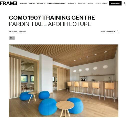 Como 1907 Training Centre on Frameweb - Pardini Hall Architecture