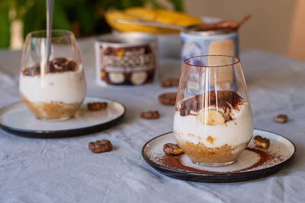 Zdravé banánové tiramisu