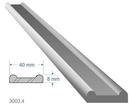 Pásovina plochá B, 40x8x6000mm, čierna S235, cena za 1ks(1m) » polsvat.cz