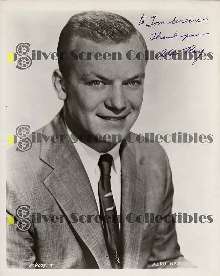 Photo Signed by Aldo Ray