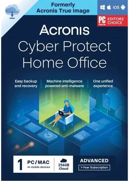 Downloadcrew Software Store - Acronis Cyber Protect Home Office 2022 Advanced [1-D, 1-YR] - 56% off MSRP