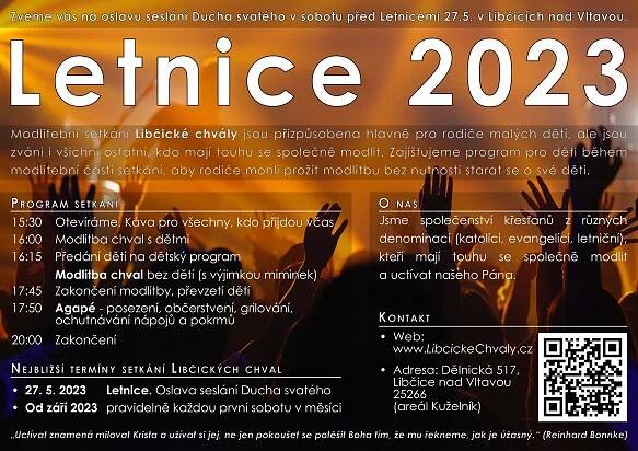 Letniční Libčické chvály 2023