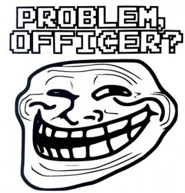 Obrázek produktu Pánské tričko Meme Trollface Problem Officer