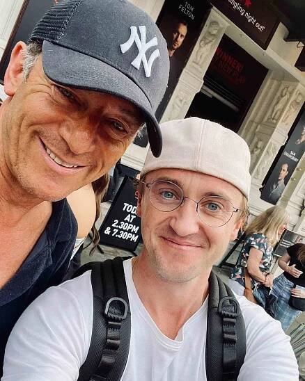 Tom Felton Reunites with 'Harry Potter' Dad Jason Isaacs: 'My Father Heard About This Play I Was in'
