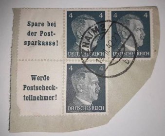 Poštovní známka Deutsch vzácná Briefmarke Adolf Hitler arch přetisk - Známky Evropa