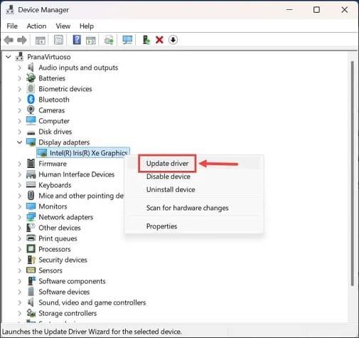 Update Graphics Driver