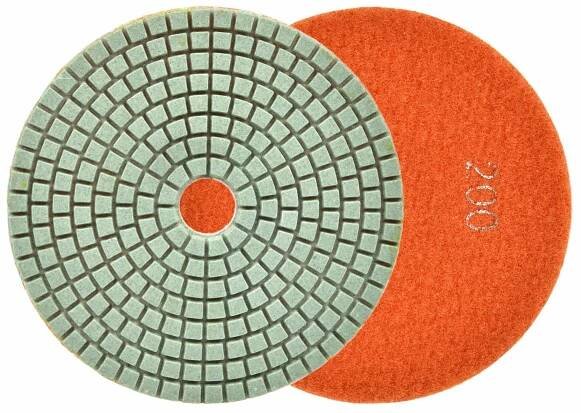 Fotografie Leštící kotouč pro mokré broušení porcelánových dlaždic 125mm GR200 GEKO