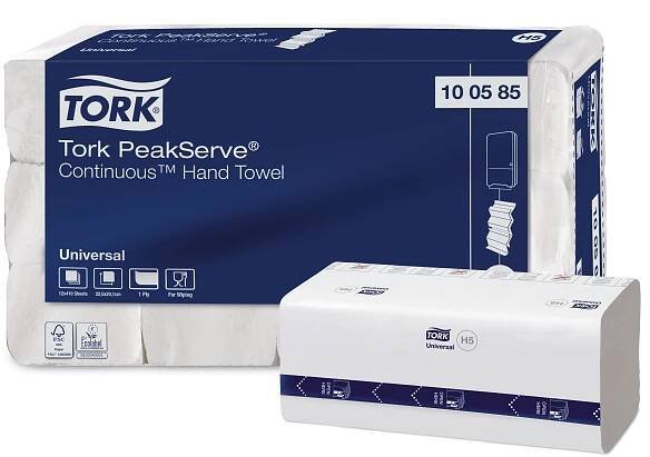 Tork 100585 skládané papírové ručníky 1 vrstva bílé 4920 útržků