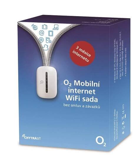 O2 Mobilní internet Wifi sada 3 měsíce internetu v ceně s FUP 4.5 GB (1.5 GB měsíčně)
