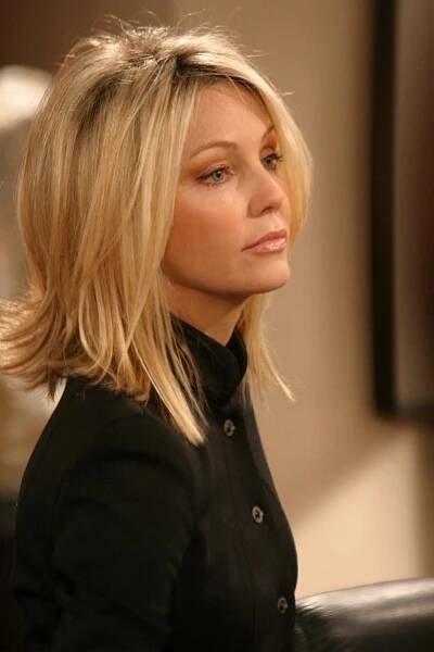 Heather Locklear In 'Two And A | Blonde hair makeup, Medium hair cuts, Medium hair styles