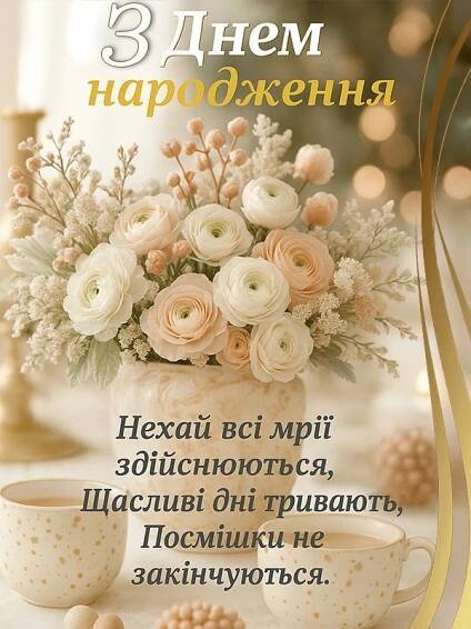 Ніжка картинка з днем народження