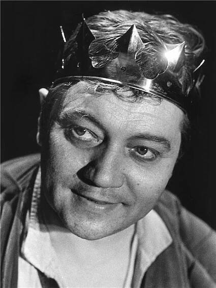 Novokřtěnci - 03.03.1968, Rudolf Hrušínský (Johann Bockelson z Leydenu) Foto: Jaromír Svoboda