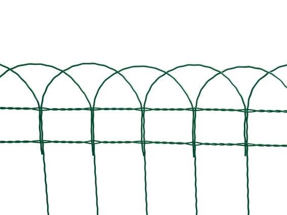 Dekorační pletivo poplastované, výška 40 cm, role 25m, zelené PLOTY Sklad10 8595068448113