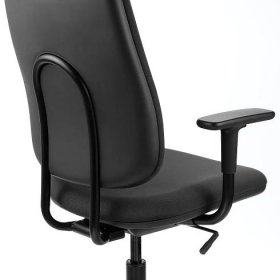 SMÖRKULL Kancelářská židle s područkami - Gräsnäs tmavě šedá