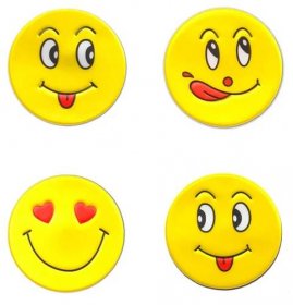 Smileys stickers on the theme of love — Stock obrázek