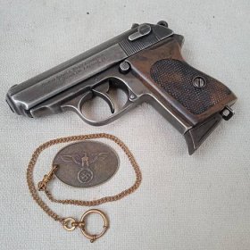 Pistole PPK Walther 7,65mm, DEKO Model, na číslech WH, SS, LW - Vojenské sběratelské předměty