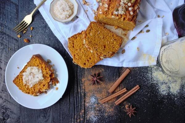 Pumpkin Oat Breakfast Loaf