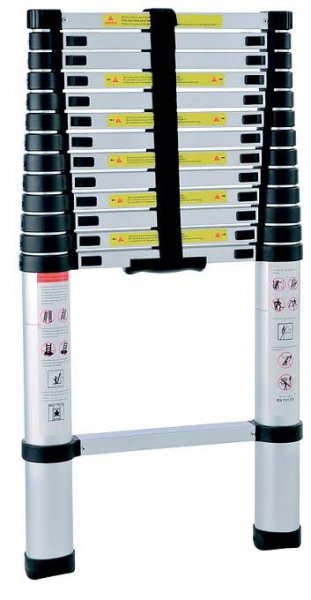 Teleskopický žebřík G21 GA-TZ13-3,8M hliníkový
