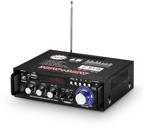 Stereo výkonový zesilovač Bluetooth