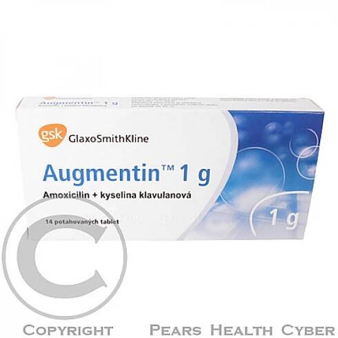Příbalový leták - AUGMENTIN 1 G 14X1GM Potahované tablety - Lékárna.cz