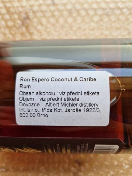 Espero Cocoa & Rum 0,7l 40% (tuba) - Image 2