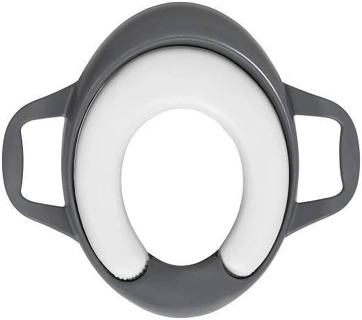 SEDÁTKO NA WC - šedá/bílá, Basics, plast (41cm) - My Baby Lou