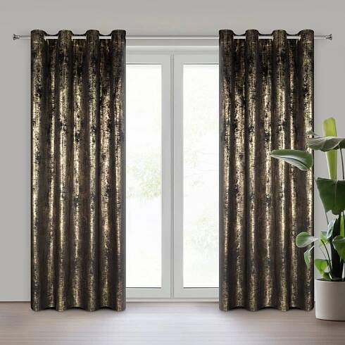 ZATEMŇOVACÍ ZÁVĚS NA KROUŽCÍCH RENIA 140X250 CM VZOROVANÁ jen za 562 Kč