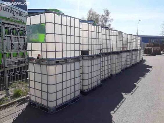 Levné IBC nádrže na 1000l od potravin, na dešťovou vodu - foto 2