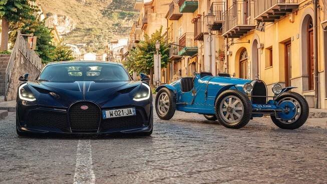 Bugatti ukázalo model Divo na tom nejlepším místě – Na Targa Florio. A společnost mu dělala legendární „pětatřicítka“