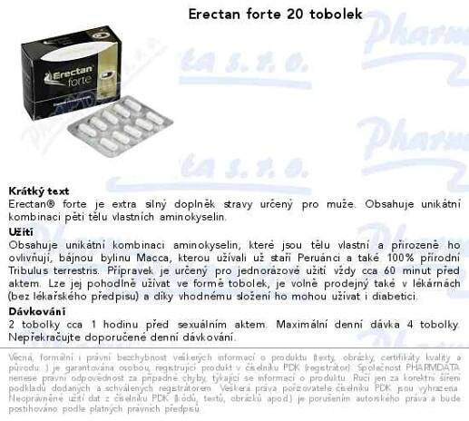 Herbo Medica Erectan Forte 20 tob. | SOS lékárna online, internetová lékárna, léky