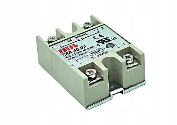 Polovodičový stykač Relé SSR-40 DA 40A