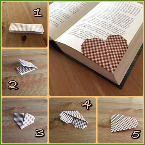 Origami papírové srdce