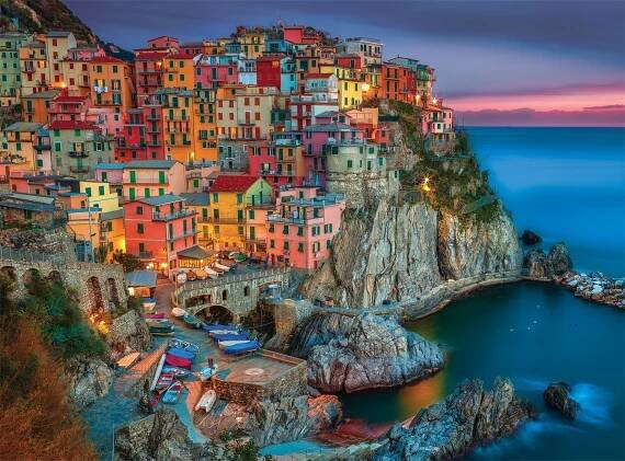 Cinque Terre Italy 1000 Piece Jigsaw Puzzle Art
