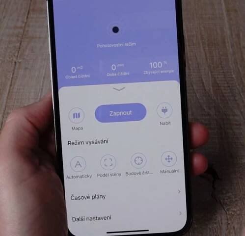 Robotický vysavač Niceboy ION Charles i8 - mobilní aplikace