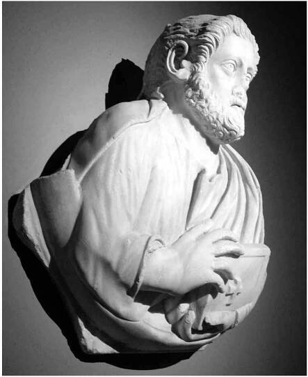 Fig. 6. Tondo bust of apostle. Istanbul Archaeological Museum. (Photo: Author.) 