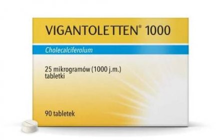 Miniaturka artykułu - Vigantoletten 1000 j.m. - 90 tabletek 