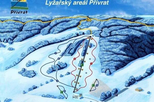 Ski areál Přívrat.