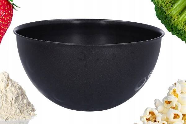 Plastová mísa velká 6l černá na salát ke šlehání 28 cm misky kuchyňské Kód výrobce Miska plastikowa duża 6l czarna na sałatkę CD