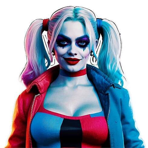 Harley Quinn Neon Art Style Png 57 PNG