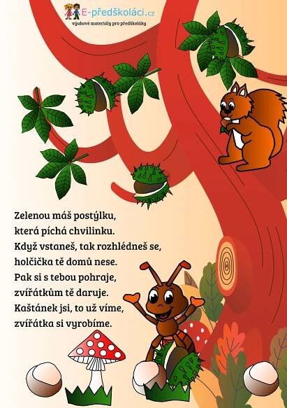 Básnička - kaštan