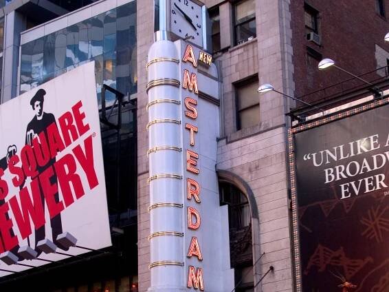 New Amsterdam Theatre on Broadway in NYC