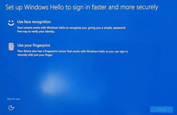 Windows Hello for Business  - registrace 2