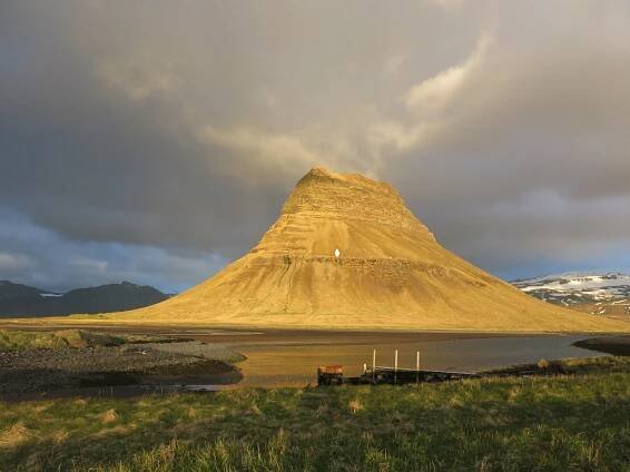 Mount Kirkjufell in Summer