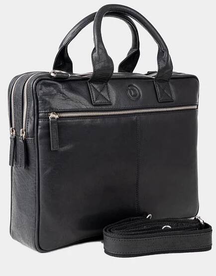 Wallstreet Jordan Black - Kožená business taška - DÍLNAstore