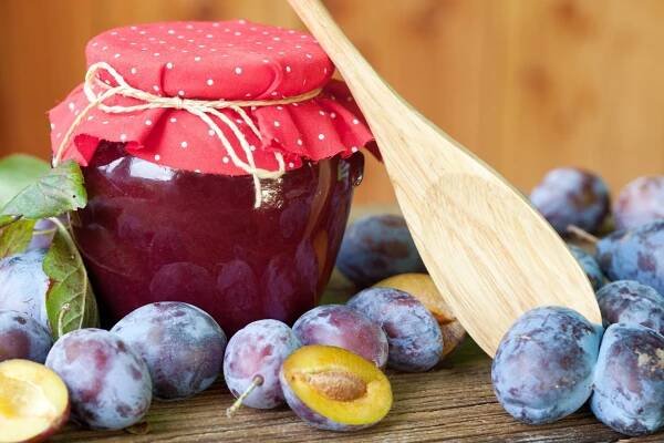 Stáhnout - JAR s povidly — Stock obrázek